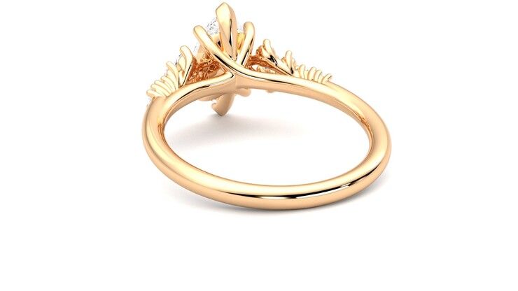 Taylor & Hart Marula Marquise Engagement Ring 360 degree image 16