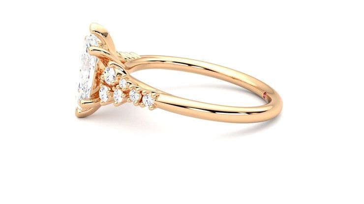 Taylor & Hart Marula Marquise Engagement Ring 360 degree image 21