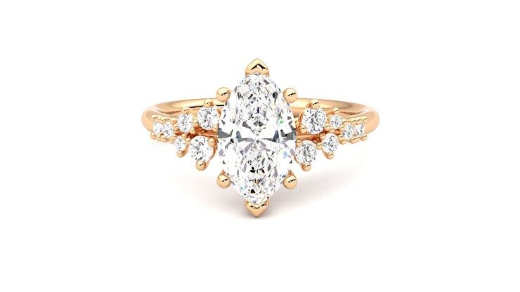 Taylor & Hart Marula Marquise Engagement Ring 360 degree image 29