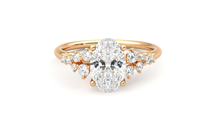 Taylor & Hart Marula Oval Engagement Ring 360 detail 01