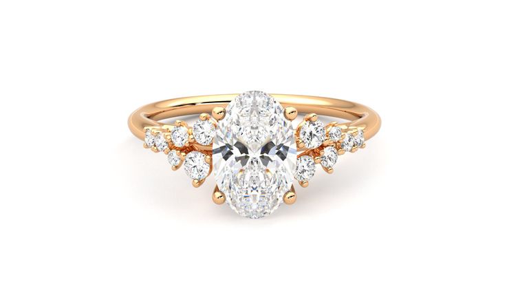 Taylor & Hart Marula Oval Engagement Ring 360 degree image 0