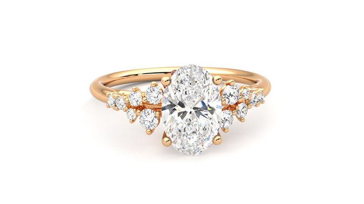 Taylor & Hart Marula Oval Engagement Ring 360 degree image 2