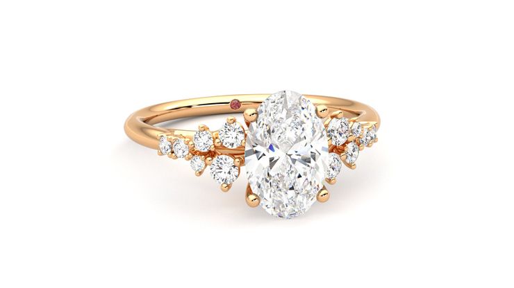 Taylor & Hart Marula Oval Engagement Ring 360 degree image 3
