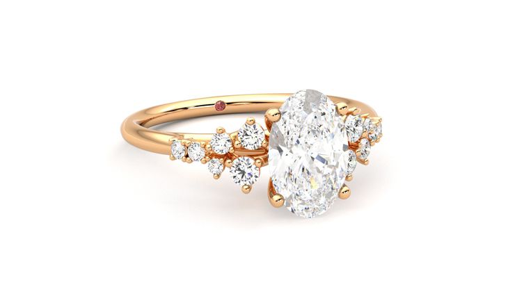 Taylor & Hart Marula Oval Engagement Ring 360 degree image 4