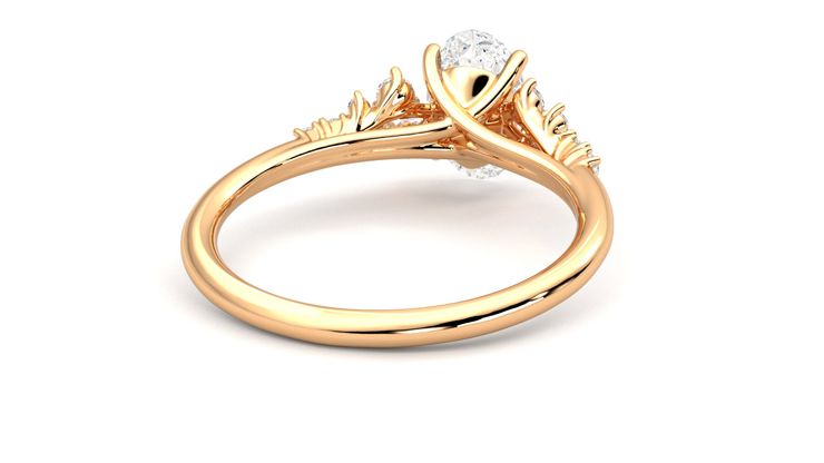 Taylor & Hart Marula Oval Engagement Ring 360 degree image 14