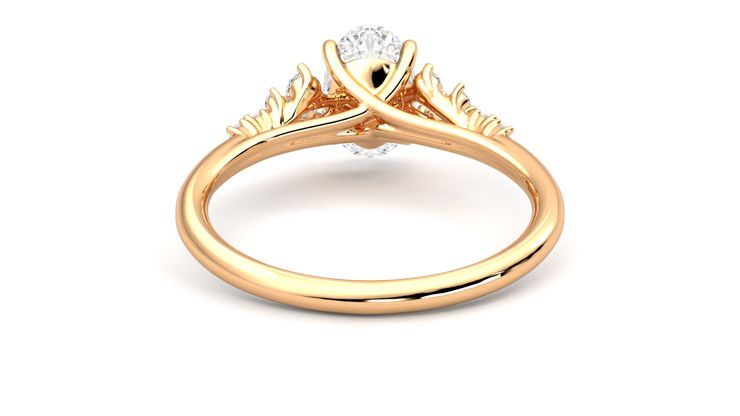 Taylor & Hart Marula Oval Engagement Ring 360 degree image 15