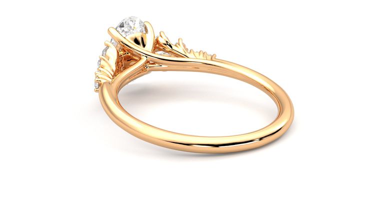 Taylor & Hart Marula Oval Engagement Ring 360 degree image 17