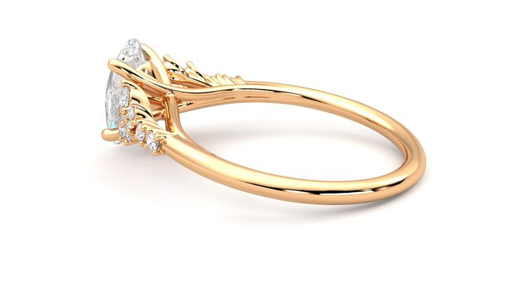 Taylor & Hart Marula Oval Engagement Ring 360 degree image 19