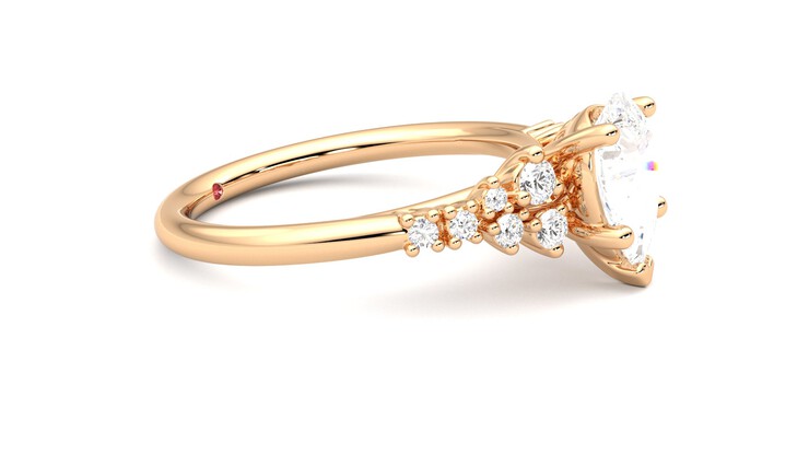 Taylor & Hart Marula Pear Engagement Ring 360 degree image 8
