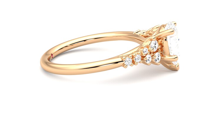 Taylor & Hart Marula Pear Engagement Ring 360 degree image 9