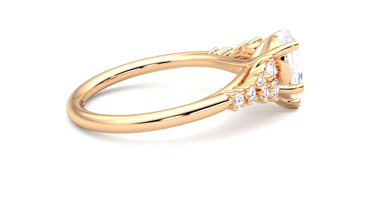Taylor & Hart Marula Pear Engagement Ring 360 degree image 10