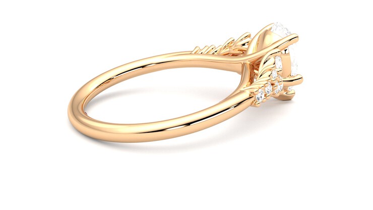 Taylor & Hart Marula Pear Engagement Ring 360 degree image 11