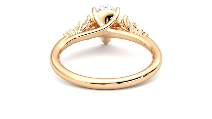Taylor & Hart Marula Pear Engagement Ring 360 degree image 15