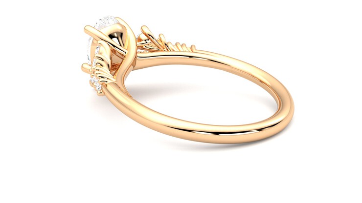 Taylor & Hart Marula Pear Engagement Ring 360 degree image 18