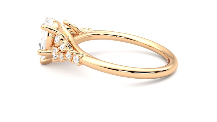 Taylor & Hart Marula Pear Engagement Ring 360 degree image 20