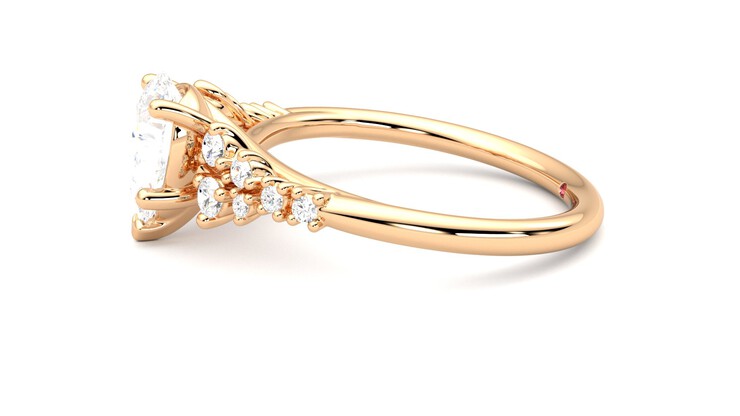Taylor & Hart Marula Pear Engagement Ring 360 degree image 21