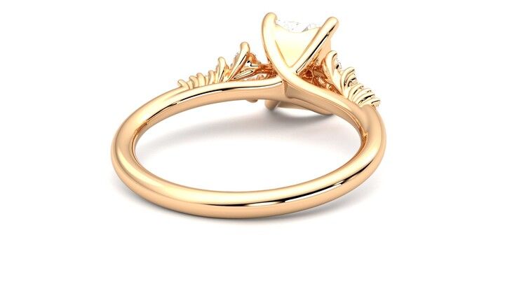 Taylor & Hart Marula Radiant Engagement Ring 360 degree image 14