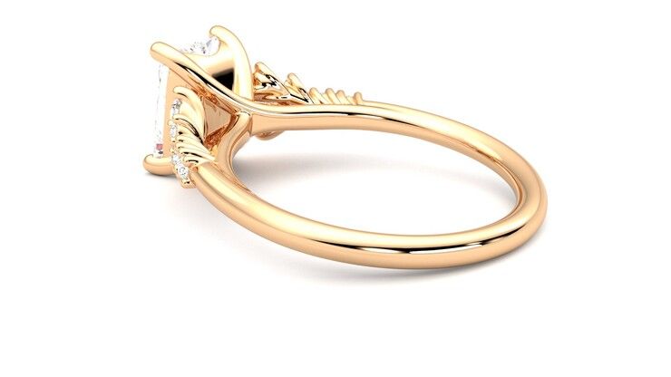 Taylor & Hart Marula Radiant Engagement Ring 360 degree image 18