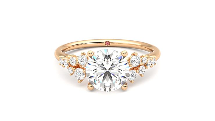 Taylor & Hart Marula Round Engagement Ring 360 degree image 0