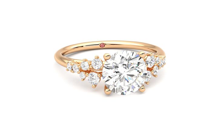 Taylor & Hart Marula Round Engagement Ring 360 degree image 3