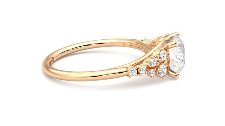 Taylor & Hart Marula Round Engagement Ring 360 degree image 9