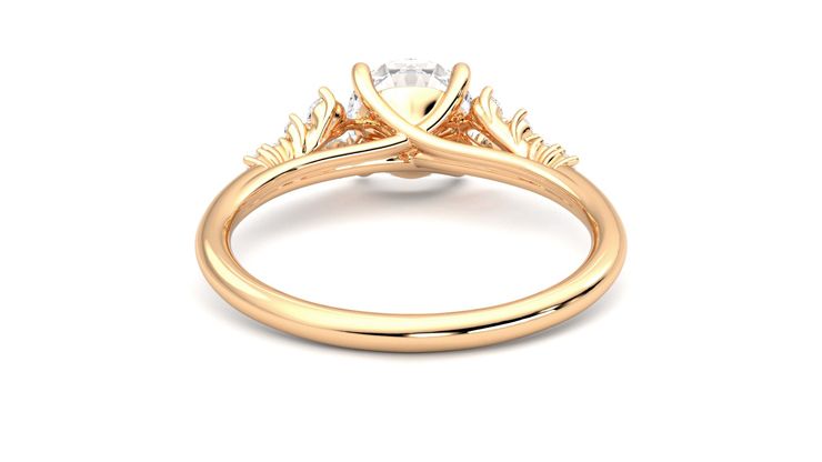 Taylor & Hart Marula Round Engagement Ring 360 degree image 15