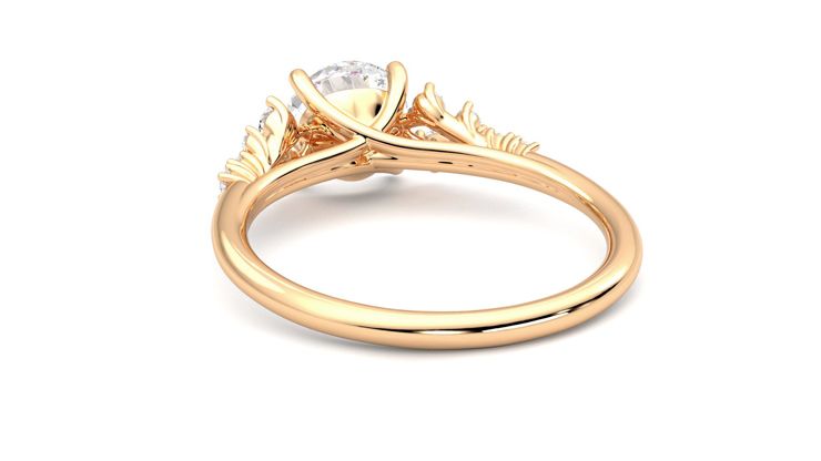 Taylor & Hart Marula Round Engagement Ring 360 degree image 16