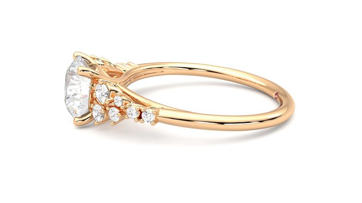 Taylor & Hart Marula Round Engagement Ring 360 degree image 21