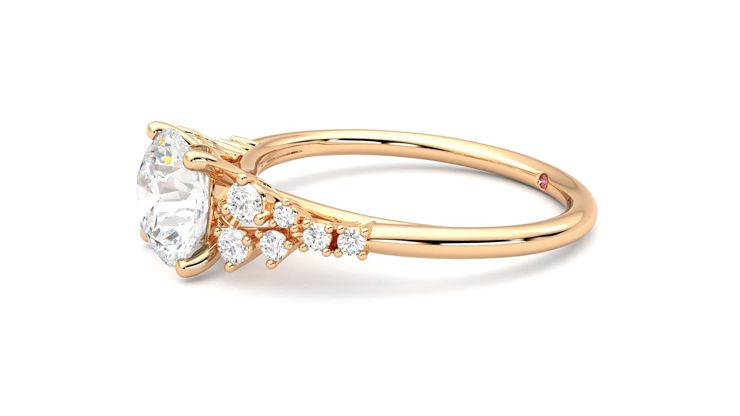 Taylor & Hart Marula Round Engagement Ring 360 degree image 22