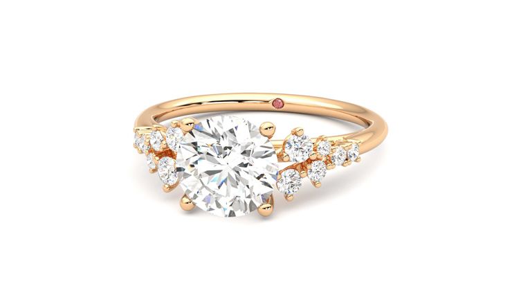 Taylor & Hart Marula Round Engagement Ring 360 degree image 27