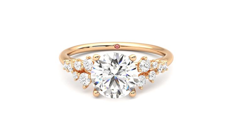 Taylor & Hart Marula Round Engagement Ring 360 degree image 29