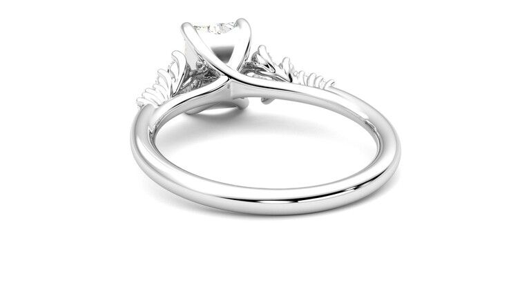 Taylor & Hart Marula Emerald Engagement Ring 360 degree image 16