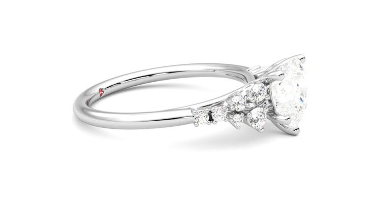 Taylor & Hart Marula Heart Engagement Ring 360 degree image 8