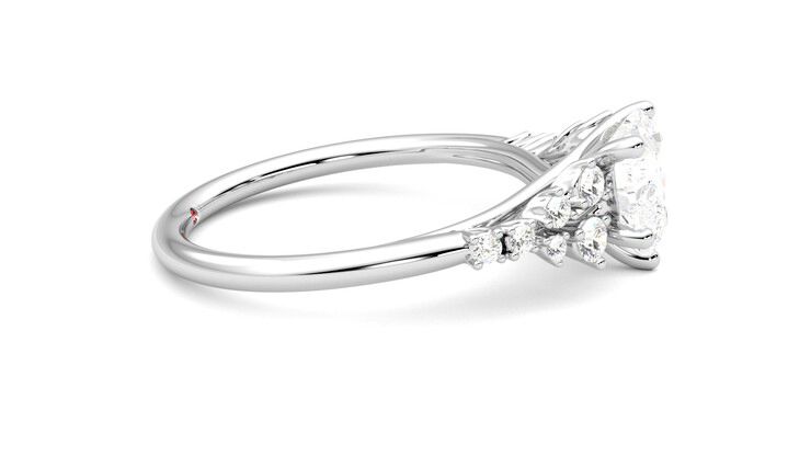 Taylor & Hart Marula Heart Engagement Ring 360 degree image 9