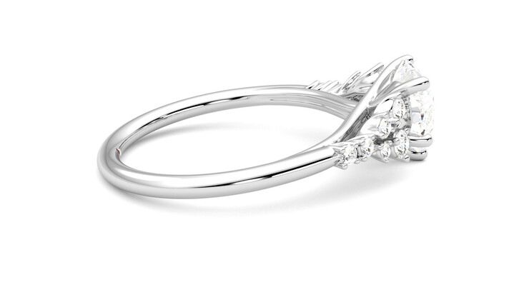 Taylor & Hart Marula Heart Engagement Ring 360 degree image 10