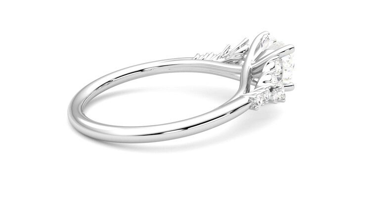 Taylor & Hart Marula Heart Engagement Ring 360 degree image 11