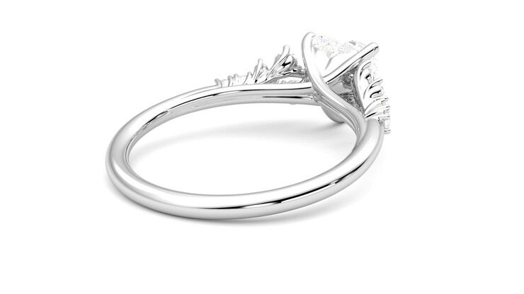Taylor & Hart Marula Heart Engagement Ring 360 degree image 13