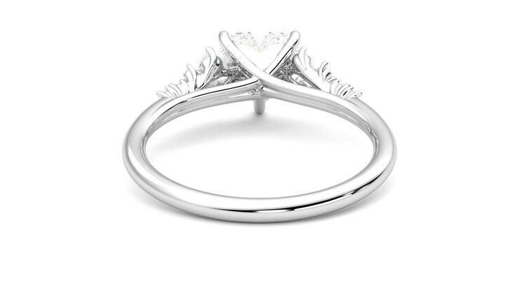Taylor & Hart Marula Heart Engagement Ring 360 degree image 15