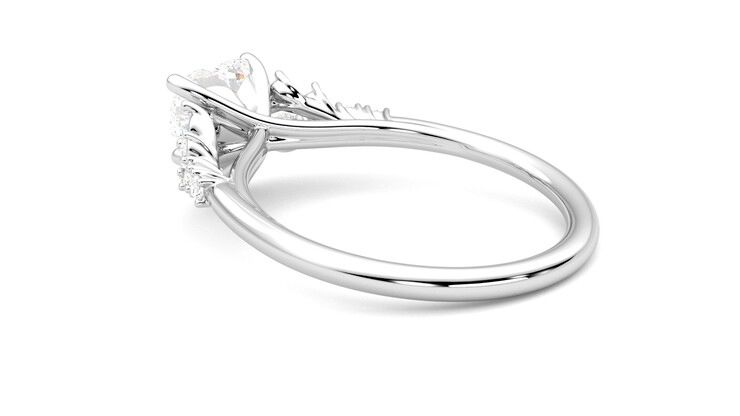Taylor & Hart Marula Heart Engagement Ring 360 degree image 18