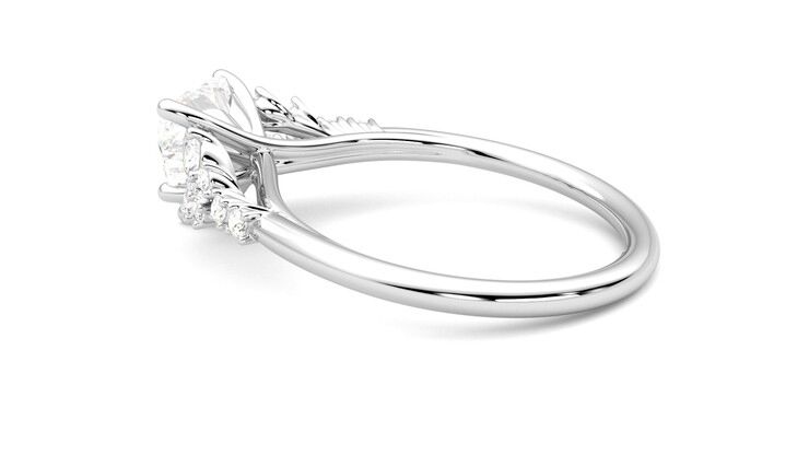 Taylor & Hart Marula Heart Engagement Ring 360 degree image 19
