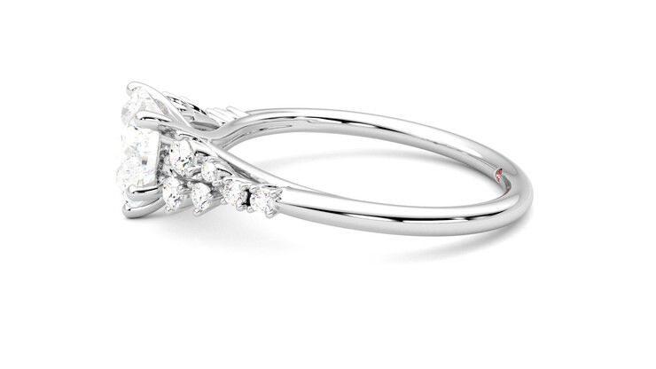 Taylor & Hart Marula Heart Engagement Ring 360 degree image 21
