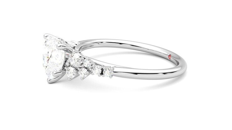 Taylor & Hart Marula Heart Engagement Ring 360 degree image 22