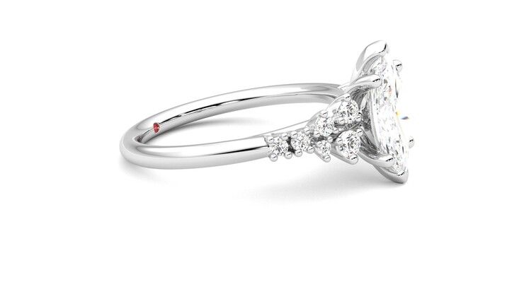Taylor & Hart Marula Marquise Engagement Ring 360 degree image 8