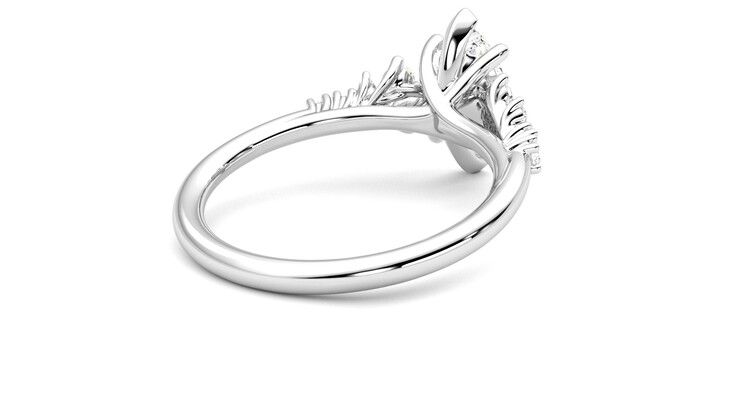 Taylor & Hart Marula Marquise Engagement Ring 360 degree image 13