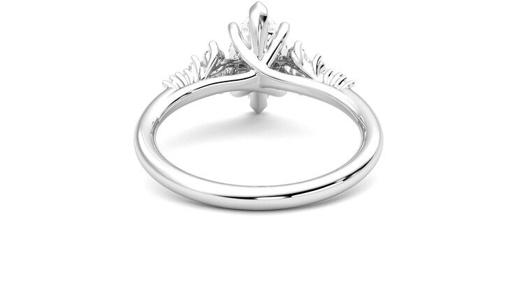 Taylor & Hart Marula Marquise Engagement Ring 360 degree image 15
