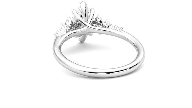 Taylor & Hart Marula Marquise Engagement Ring 360 degree image 16
