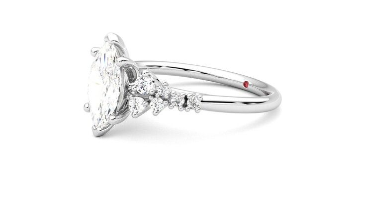 Taylor & Hart Marula Marquise Engagement Ring 360 degree image 23