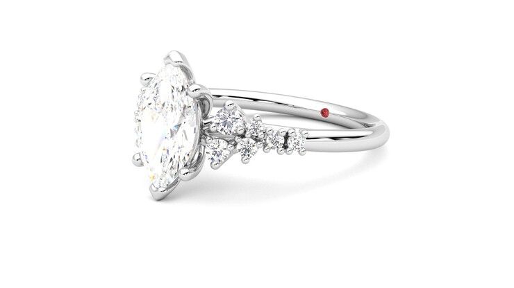 Taylor & Hart Marula Marquise Engagement Ring 360 degree image 24