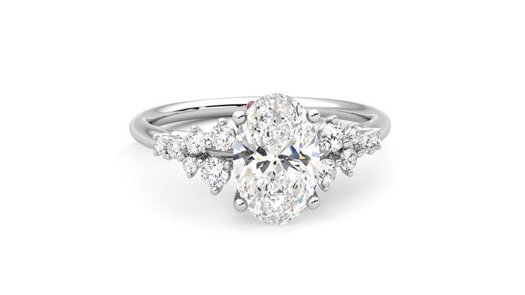 Taylor & Hart Marula Oval Engagement Ring 360 degree image 2