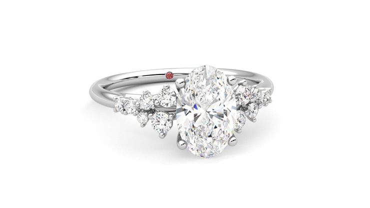 Taylor & Hart Marula Oval Engagement Ring 360 degree image 3